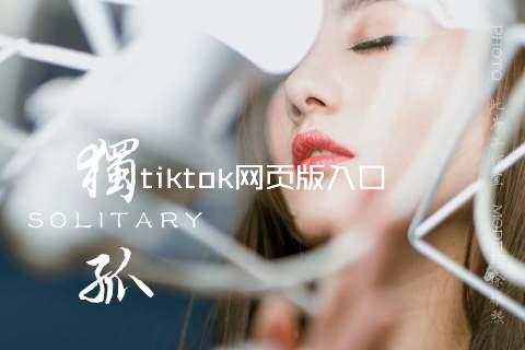 tiktok网页版入口